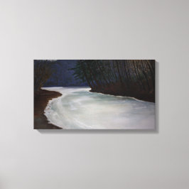 シャーマンズクリーク雪解 キャンバスプリント