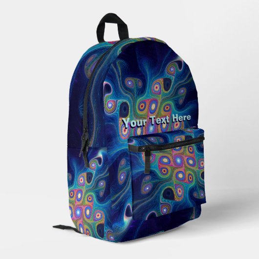 シャーマンズスカイ プリントバックパック (裏面左端)