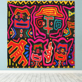 シャーマンデーモンスピリッツと夢 キャンバスプリント (インサイチュ (ウッドフロア))