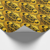 シャーマンナイトフクロウモザイクパターン+あなたのアイディア ラッピングペーパー (角)