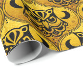 シャーマンナイトフクロウモザイクパターン+あなたのアイディア ラッピングペーパー (ロールコーナー)