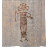 シャーマンペトログリフ シャワーカーテン (正面)