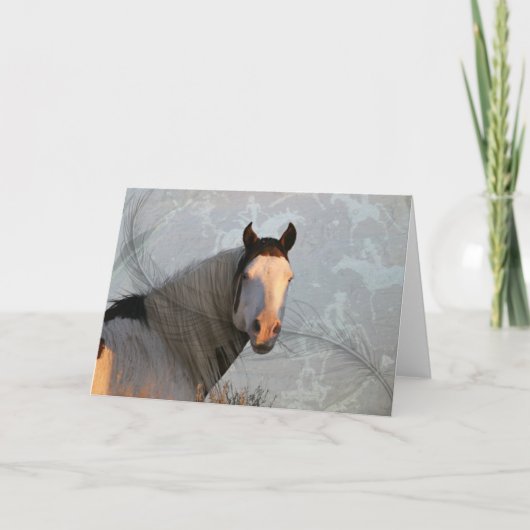 シャーマンペトログリフ&フェザーワイルドカード サンキューカード (正面)