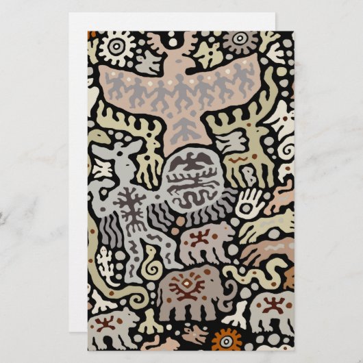 シャーマンペヨーテの儀式 便箋 (正面/裏面)