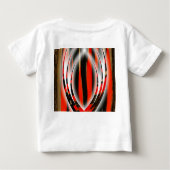 シャーマンポータル、抽象芸術絵画、デジタルペイント ベビーTシャツ (裏面)