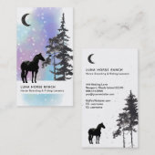 *~*シャーマン宇宙星月の牧場虹 名刺 (正面/裏面)