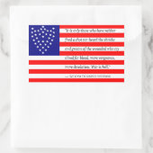 シャーマン将軍の戦闘旗のシール(長方形) 長方形シール (バッグ)