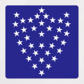 シャーマン将軍の戦闘旗のステッカーシート ラベル (デザイン2)