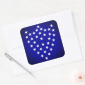 シャーマン将軍の戦闘旗のステッカー(四角) スクエアシール (封筒)