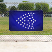 シャーマン将軍の戦闘旗の旗（垂直） 横断幕 (インサイチュ)