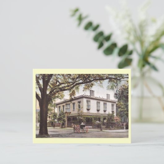 シャーマン本部,サバンナ,ジョージアヴィンテージ ポストカード (スタンド正面)