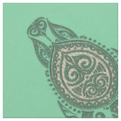 シャーマン海亀のシンボル+背中。&アイディア ファブリック (クローズアップ)