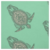 シャーマン海亀のシンボル+背中。&アイディア ファブリック (見本)