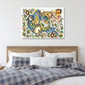 シャーマン精神：羽の道（東） キャンバスプリント (インサイチュ (寝室))