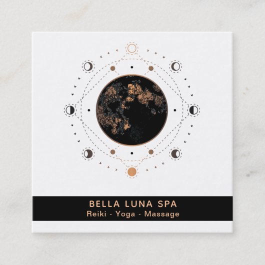 *~*シャーマン聖幾何学ムーンフェイズユニバース スクエア名刺 (正面)