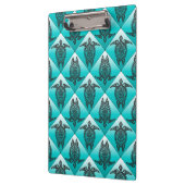 シャーマン・シー・タートルズ・パターン – シアン クリップボード (左)