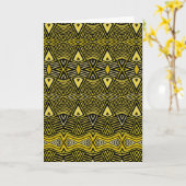 シャーマン·トライバル·シールド カード (黄色い花)