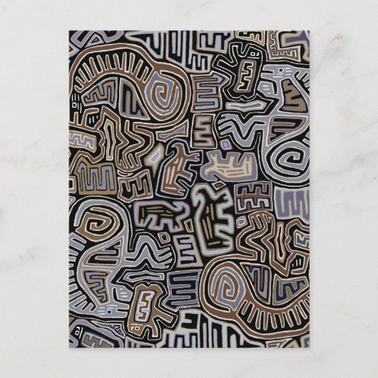 シャーマン・ペヨーテ・ヘビの祭祀霊 ポストカード (正面)