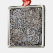 シャーマン・ペヨーテ・ヘビの祭祀霊 メタルオーナメント (左)