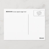 シャーマン ポストカード (裏面)