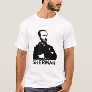 シャーマン -- 白黒 Tシャツ