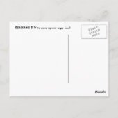 シャーマンb+w ポストカード (裏面)