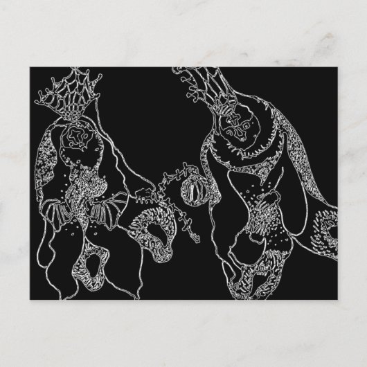 シャーマンb+w ポストカード (正面)