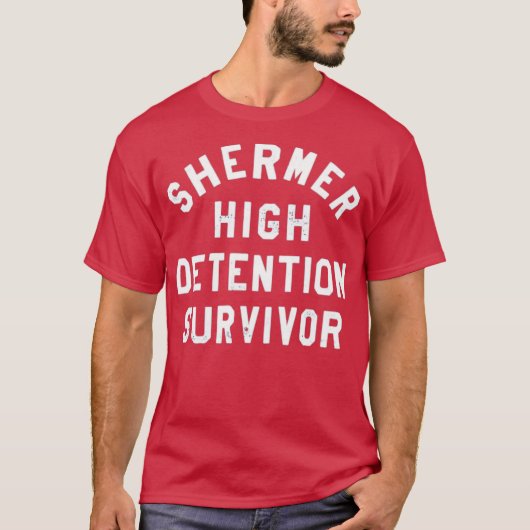 シャーマーハイスクール 居残り地獄 生還者 Tシャツ (正面)