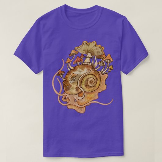 シャームカタツムリ Tシャツ (デザイン正面)