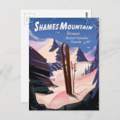 シャームズマウンテンテラスブリティッシュコロンビアスキー ポストカード (正面/裏面)