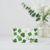 シャームロックガロール – 聖パトリックスの日 名刺 (スタンド正面)