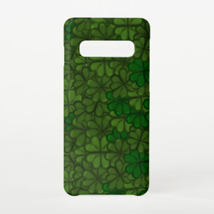シャームロックデジタルアートパターンの分野St patricks Samsung Galaxy S10ケース