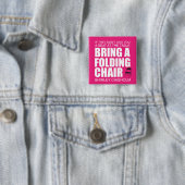 シャーリーチスホルムフォールディングチェアピンク 缶バッジ (インサイチュ)