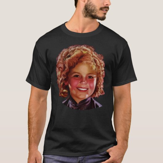 シャーリーテンプルクラシックハリウッド様式化ポスターM Tシャツ (正面)