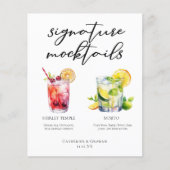 シャーリーテンプルモヒトシグネチャーモックテールメニュー (正面)