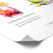 シャーリーテンプルモヒトシグネチャーモックテールメニュー ポスター (角)