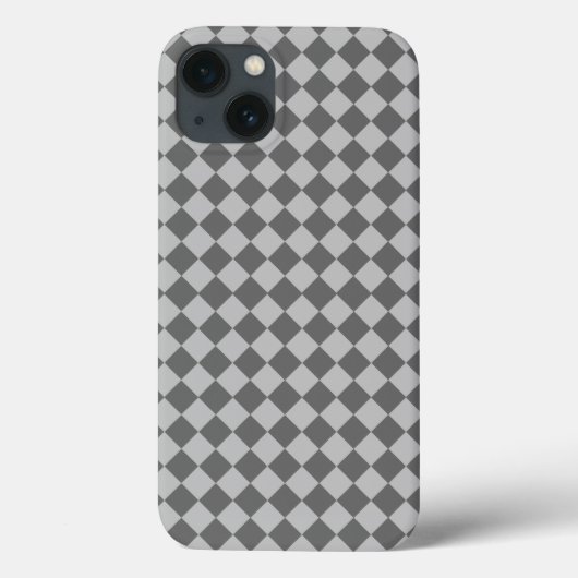 シャーリー・テイラーによるグレーの組み合わせダイヤモンドパターン Case-Mate iPhoneケース (裏面)