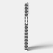 シャーリー・テイラーによるグレーの組み合わせダイヤモンドパターン Case-Mate iPhoneケース (裏面 / 右)