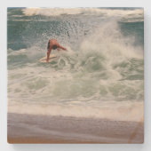 シャーリー・テイラーによるスキムボーディング ストーンコースター (正面)