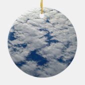 シャーリー・テイラーによる空のパターン セラミックオーナメント (裏面)