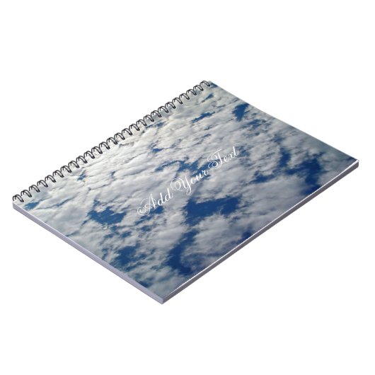 シャーリー・テイラーによる空の模様 ノートブック (左側)