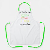 シャーリー・テイラーに結婚してくれないか エプロン (正面)