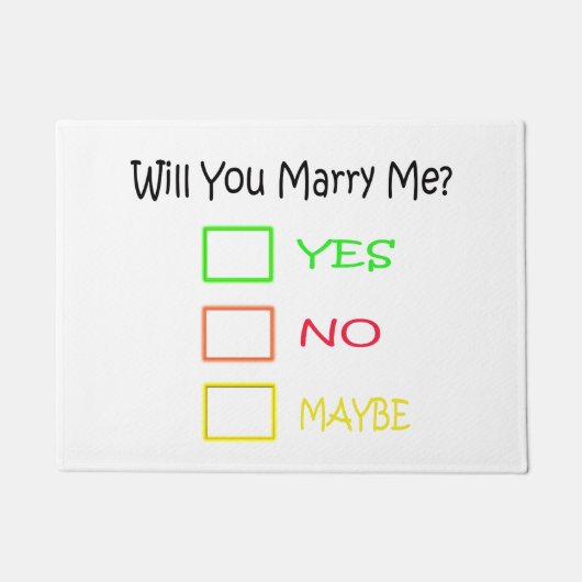 シャーリー・テイラーに結婚してくれないか ドアマット (正面)