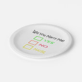 シャーリー・テイラーに結婚してくれないか ペーパープレート (アングル)