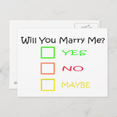 シャーリー・テイラーに結婚してくれないか ポストカード (正面/裏面)