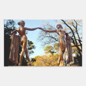 シャーリー・テイラーの優雅なダンサー 長方形シール (正面)