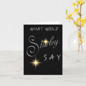 シャーリー・バラスはシャーリーSがどうなるかを厳密に判断する カード (黄色い花)