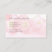 シャーリー・ポピーは親しい母親を育てる コーリングカード (裏面)