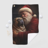 シャールペイとサンタクロースフェスティバルクリスマス ゴルフタオル (インサイチュ)