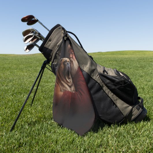 シャールペイとサンタクロースフェスティバルクリスマス ゴルフタオル (グリーン)